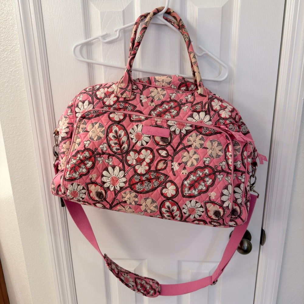 Vera Bradley Pink Floral Travel Bag